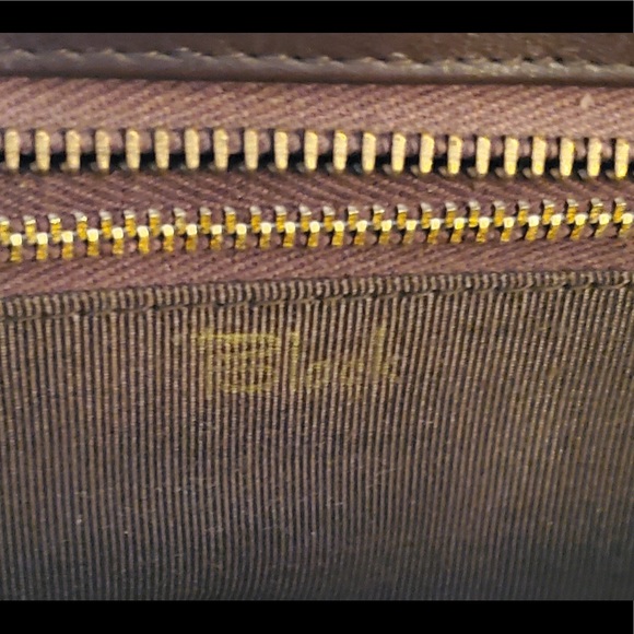 BLOCK BROWN LEATHER HANDBAG - Picture 10 of 12